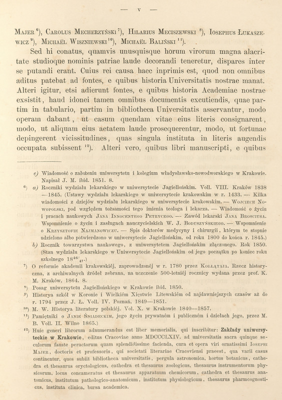  Tekst przedmowy do pracy Codex Diplomaticus Universitatis Studii Generalis Cracoviensis.