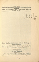 Strona tytułowa pracy w języku niemieckim pt. Uber dem Entwickelungsang und die Einteilung der Malariaparasiten 1897.