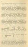 Czwarta strona publikacji Stanisława Ciechanowskiego pt. „Emigracya pod względem higieniczno-społecznym” zawiera tekst w języku polskim dotyczący emigracji z Galicji do Stanów Zjednoczonych, Kanady, Brazylii i Argentyny. Przedstawiono dane statystyczne dotyczące liczby emigrantów w latach 1890 (67 640 osób), 1900 (190 403 osób) i 1910 (488 416 osób), co odpowiada odpowiednio 1,13%, ~3,45% i ~6,67% całkowitej ludności Galicji. Wskazano również ubytek ludności w powiatach galicyjskich: do lat 90. XIX wieku (5–10%), do lat 00. XX wieku (10–15%) oraz do lat 10. XX wieku (powyżej 15%). Tekst analizuje wpływ emigracji na strukturę społeczną oraz porównuje liczbę urodzeń i zgonów w kontekście zmian demograficznych regionu.

