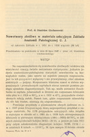 Strona publikacji naukowej w języku polskim. Nagłówek brzmi: Prof. dr Stanisław Ciechanowski – Nowotwory złośliwe w materiale sekcyjnym Zakładu Anatomii Patologicznej U.J. od założenia Zakładu w r. 1851 do r. 1938 włącznie (88 lat). Dalej informacja: Przedstawiono na posiedzeniu w dniu 20 lipca 1945 r. przez czł. Stanisława Ciechanowskiego. Pod tytułem znajduje się wstęp pracy naukowej omawiającej rozpowszechnienie nowotworów złośliwych, ich diagnostykę kliniczną i statystyki sekcyjne. Tekst wspomina o trudnościach w rozpoznawaniu raka płuca i żołądka w pierwszej połowie XX wieku, podając dane procentowe z lat 1881–1938. Na dole strony widnieje numeracja: Rozprawy Wydz. lek. IX nr 4, strona 6.