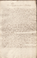 Pierwsza strona sporządzonego przez Sebastiana Girtlera "Opisu całego czynu tyczącego się założenia Biblioteki Wydziału Lekarskiego" [20 XII 1811 r.]. Strona jest lekko pożółkła. U góry strony widnieje ręcznie zapisany tytuł dokumentu "Opisu całego czynu tyczącego się założenia Biblioteki Wydziału Lekarskiego". Pozostała część strony wypełniona jest niemal w całości odręcznymi zapisem sporządzonym ciemnym atramentem. Miejscami atrament jest wyblakły.