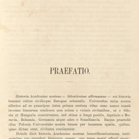 Tekst przedmowy do pracy Codex Diplomaticus Universitatis Studii Generalis Cracoviensis.